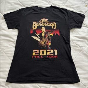 Joe Bonamassa 2021 Fall Tour Black T-Shirt EUC